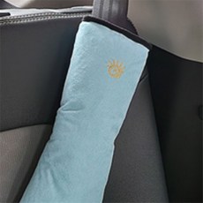 이유짱 차량안전띠 쿠션 유아안전벨트가드쿠션, 아이보리