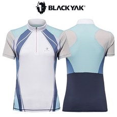 [블랙야크]24년SS 여성 여름용 그래픽 디자인 반팔 집업 M시그니처콘트라집업티S2 1BYTSM4505