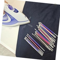 의류 수선 재봉 표시 펜 다색 세트 원단 마킹 재단 라인 그리기 다림질 지워지는, 1개, 상세페이지 참조