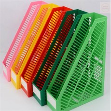 애나허니 서류정리용 세로형 삼각 도서 거치대 색상택일 1개 정리도구, 블랙