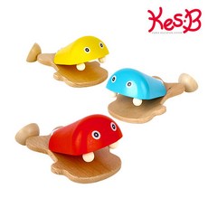 kb 음악교구 원목물고기캐스터네츠(2458), 1개