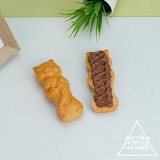 모형 생선볼 모음 소품 디스플레이, 초콜릿 포인트 타이야키 5cm 12cm, 기본 색상