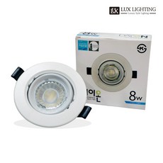 데이온 3인치 일체형 매입등 8W 직회전 다운라이트, 주백색, 1개