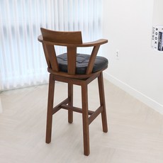 파스텔우드 원목바의자 아일랜드식탁의자 회전의자 홈바의자, 브라운