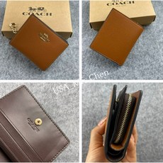 logo證書F73867金色防刮立體真皮短對開標籤，辦公室專業識別證件，耐用防刮材質, 新款駝色, 1個