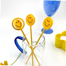 스마일 머들러 칵테일 티스푼 스틱 커피 롱 하이볼