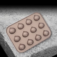 상하이 버터떡 밤모양 밤틀 팬 마들렌팬, 1개