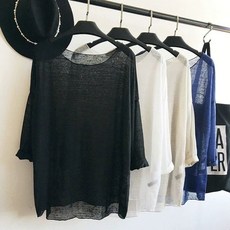 발레 니트 시스루 워머 현대무용 무용복 상의