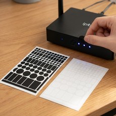 웜네스트 불빛 차단 암막 스티커, 1세트, 블랙+화이트