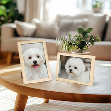 인테리어 액자 프레임 결혼식 인증서 자격증 사진액자 탁상용, 1개, 오크