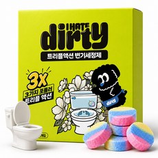 쫀쫀거품물때제거 아이헤이트더티 트리플액션 변기세정제, 4개, 50g 4개, 50g