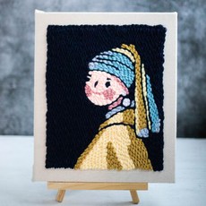 보람창고 액자형 펀치니들, 01.진주귀걸이소녀, 1개