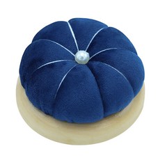 手腕針包 針插 針包 裁縫工具 針紮珠針插包 針插包 針插墊 南瓜針紮工具紮針包刺繡針插收納珠針包珠針半圓型針座布藝, 深藍色, 1個