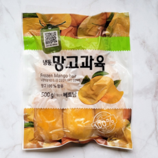 냉동 망고과육 500g 절단망고 통망고
