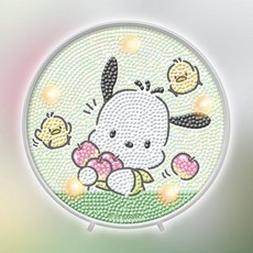 TBZ 산리오 포차코 일상 (무드등) 보석십자수 산리오보석십자수 보석비즈 DIY키트, 없음