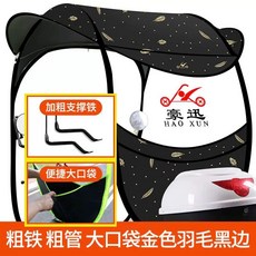 전동차캐노피 바람막이 사륜차 탈착식 1. 대형 슬라이딩 황금 깃털, AM. 신형 빅돔 블랙에지