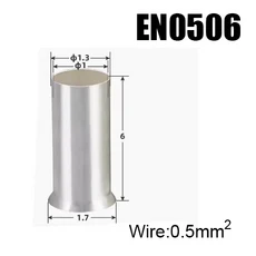 쿠쿠스토어 EN 구리 전선 비절연 베어 슬리브 관형 크림프 커넥터 튜브 코드 페룰 케이블 러그 압착 단자, 01 Copper, 33 400Pieces EN050