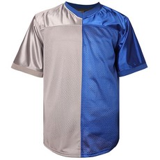 Phoneutrix 블랭크 풋볼 저지 스포츠 티셔츠 힙합 저지 파티용 그레이1블루 M