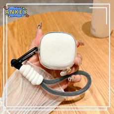 Redmi Buds 6 Play 액티브 케이스 보호용 투명 TPU 커버 끈 블루투스 이어폰 쉘, 03 Redmi Buds 6, 05 Clear-blaCk Lanyard