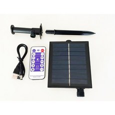配件 適用於流星燈、網燈、冰條燈等聖誕燈飾 具備USB充電和光感控制功能 安裝簡便 節能環保。, 1個, 流星燈專用太陽能板套件