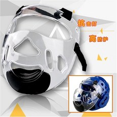 跆拳道透明防護面罩, 1個, 透明