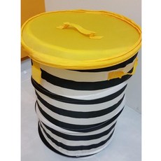 IKEA FLYTTBAR 玩具箱 汽車收納箱, 黃黑線條, 1個