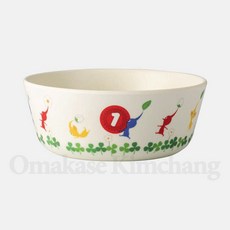 닌텐도 피크민 아동그릇 일본한정판, 1개, 흰색