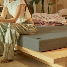 라이프먼트 베이직 고밀도 탄탄한 사계절 꿀잠 메모리폼 토퍼 침대 매트리스, 20cm, 차콜