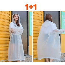 R 레인코트 1+1 보급형 EVA 남여공용 방수 휴대용 비옷 우비