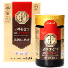 명품 고려홍삼정 골드 240g 국산 6년근 홍삼 진액 농축액 100% 진세노사이드 미라클컴퍼니, 1개