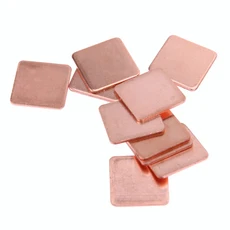 10개 15mmx15mm 0.3mm~2mm 노트북용 히트싱크 구리 심 열 패드, 02 1.0 thickness, 01   Mainland