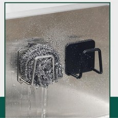 수세미 거치대 스텐 무타공 싱크대 물빠짐 거치대 10P, 10개, 실버