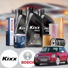 미니 쿠퍼(RC31)(1세대)(~06) 가솔린 킥스 제로 0W30 퍼포먼스 합성엔지오일 필터세트 VIN