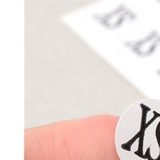 스텔라픽스 사이즈 스티커 1장 옷사이즈, XL