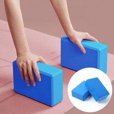 더초이스토어 EVA 요가블록 2p세트(블루) 요가폼블럭