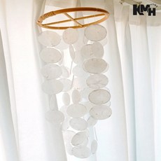 자개모빌 예쁜모빌 행잉모빌 디자인소품, 3-원형자개모빌-흰색 가 /