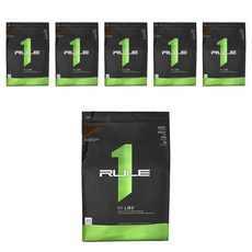 룰원 하이 칼로리 매스 게이너 초콜릿 퍼지, 5460g, 6개