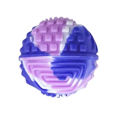 1/6PCS 위젯 장난감 어린이 감각 탄성 공 부드러운 실리콘 걱정 안티 스트레스볼, 01 L, 01 E-1PC