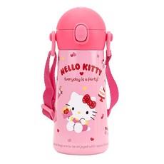 Hello Kitty兒童水壺 460ml 保冷6小時, Pink, 1個