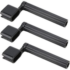 3개 기타줄 감기기 기타핀 뽑기 도구 전기 어쿠스틱 우쿨렐레 액세서리 세트 키트 검정색, Black