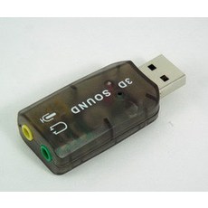 小白的生活工場 USB 5.1音效卡 USB介面 即插即用, 1個