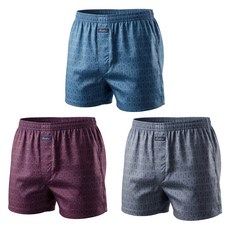 트라이 TRY 남성 80수 순면100 트렁크 팬티 3매입 세트 (패턴랜덤발송)