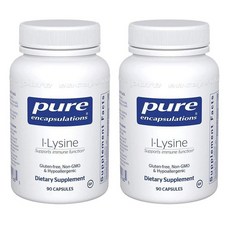 Pure Encapsulations L-Lysine 퓨어 인캡슐레이션스 L-라이신 캡슐, 2개, 90정