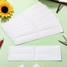 접착 투명 라벨 네임택 이름표 노트 스티커 포켓 바인더 화일철 네임텍 비닐 4in1