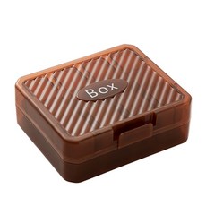 大容量隨身藥盒 藥品分裝盒 藥品收納盒, 1個, 棕色(7天份)