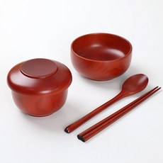 효율 물푸레 원목 반상기세트, 5p, 1개