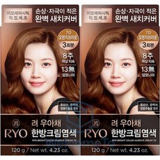 려 우아채 일반염색약(새치)x2개, 오렌지브라운, 2개