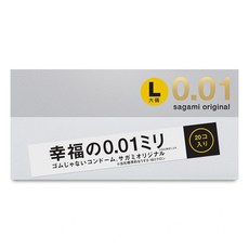 SAGAMI 相模 0.01 L 尺寸保險套 幸福的0.01毫米, 1個, 20個裝