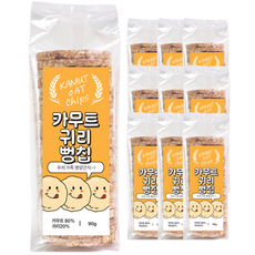 카무트 귀리 뻥칩 통곡물 저당 간식 뻥튀기 10봉지, 450g, 2세트