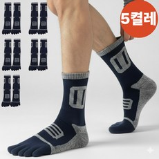 디어하우스 두꺼운 이중 쿠션 발가락 중목 양말